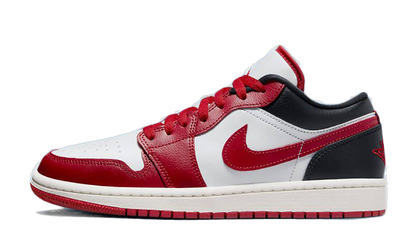 Nike Women's Air Jordan 1 Low Shoes - White / Black / Sail / Gym Red - Shopsportive