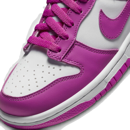 Nike Kids' Dunk Low Gs Shoes - White / Active Fuchsia - Shopsportive