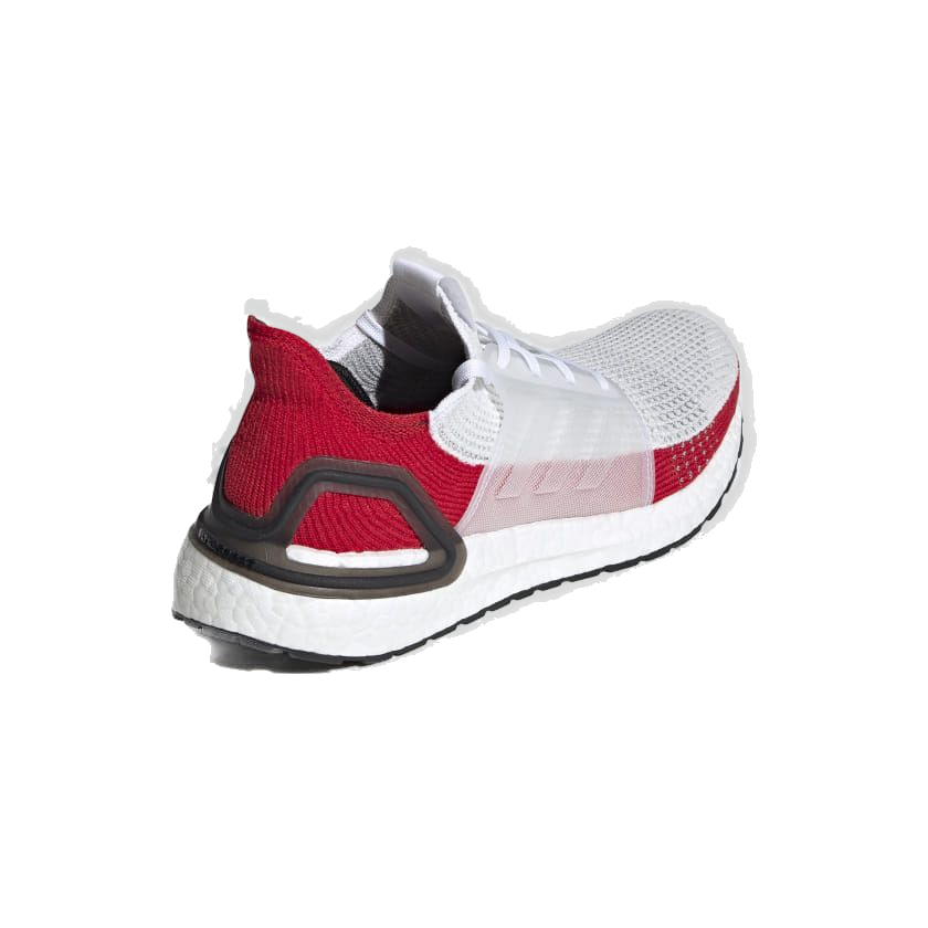 Adidas Men's Ultra Boost 19 Shoes - Cloud White / Scarlet Red