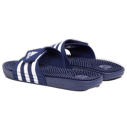 Adidas Men's Adissage Slides - Dark Blue / Cloud White / Dark Blue - Shopsportive