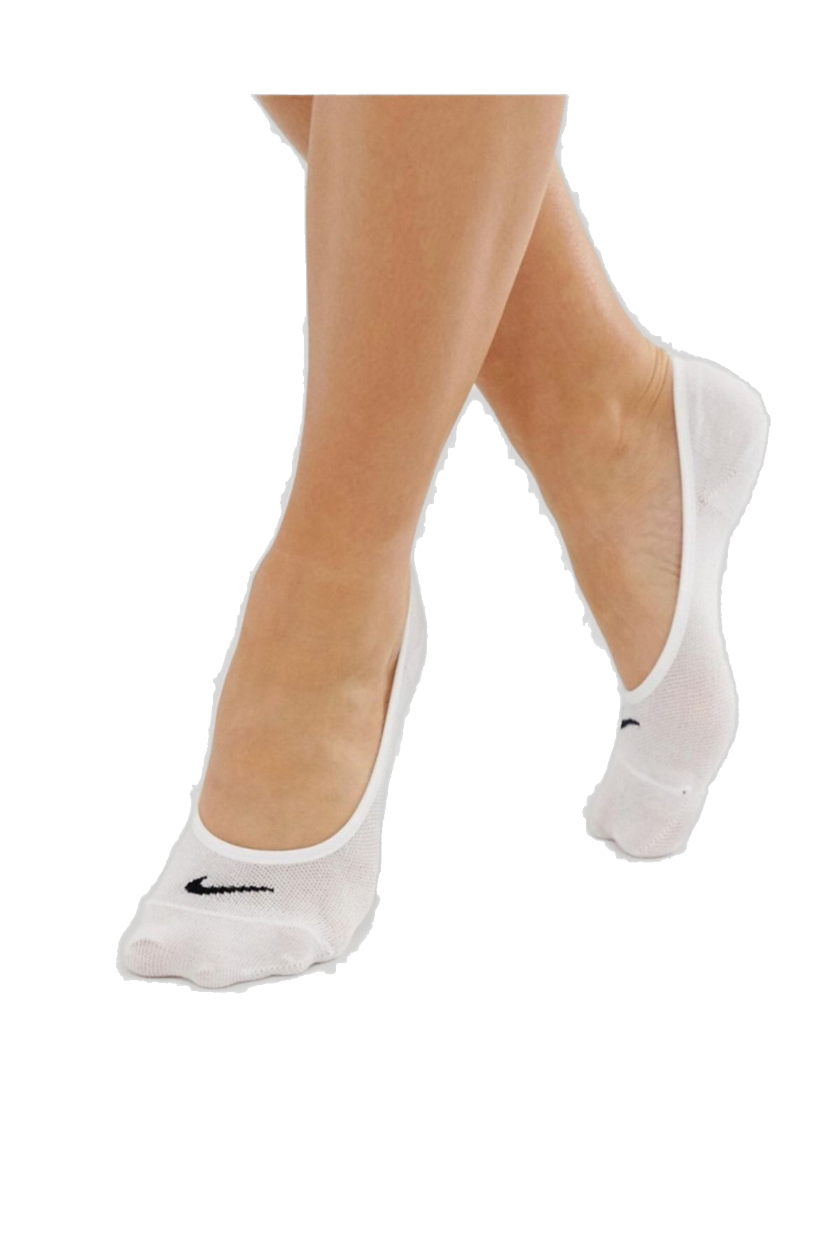 Nike Women's Everyday Lightweight Footie Training Socks (3 Pairs) - White / Black - Shopsportive