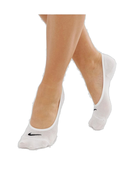 Nike Women's Everyday Lightweight Footie Training Socks (3 Pairs) - White / Black - Shopsportive