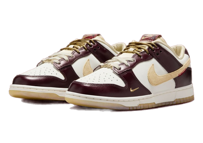 Nike Women's Dunk Low Lx Shoes - Burgundy Crush / Sail / Team Gold / Dark Red - Shopsportive