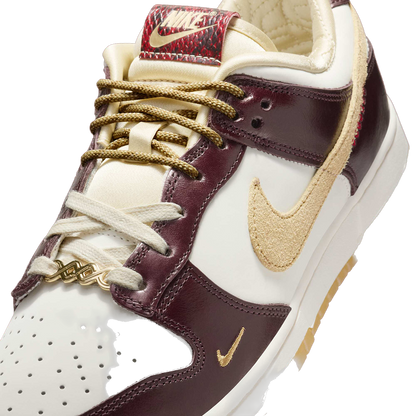 Nike Women's Dunk Low Lx Shoes - Burgundy Crush / Sail / Team Gold / Dark Red - Shopsportive