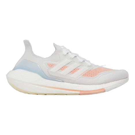 Adidas Women's Ultraboost 21 Shoes - Crystal White / Glow Pink