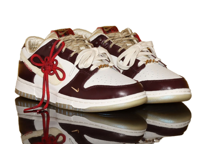 Nike Women's Dunk Low Lx Shoes - Burgundy Crush / Sail / Team Gold / Dark Red - Shopsportive
