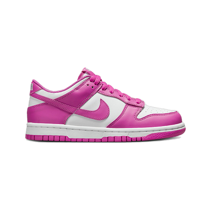 Nike Kids' Dunk Low Gs Shoes - White / Active Fuchsia - Shopsportive