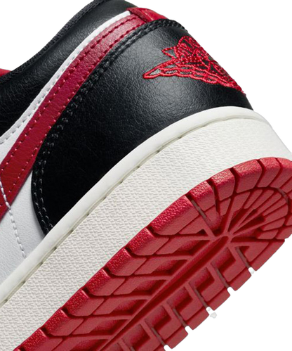 Nike Women's Air Jordan 1 Low Shoes - White / Black / Sail / Gym Red - Shopsportive