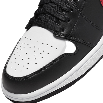 Nike Men's Air Jordan 1 Low Shoes - Black / Fire Red / White - Shopsportive