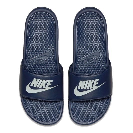Nike Men's Benassi Jdi Shoes - Midnight Navy / Wind Chill / White