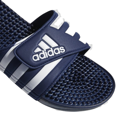 Adidas Men's Adissage Slides - Dark Blue / Cloud White / Dark Blue - Shopsportive