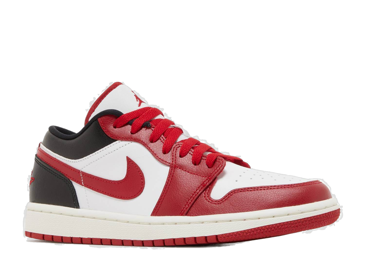 Nike Women's Air Jordan 1 Low Shoes - White / Black / Sail / Gym Red - Shopsportive