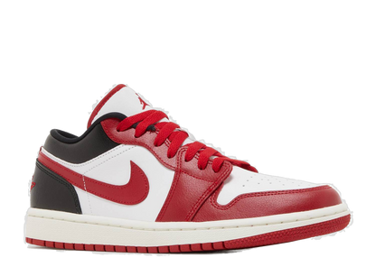 Nike Women's Air Jordan 1 Low Shoes - White / Black / Sail / Gym Red - Shopsportive