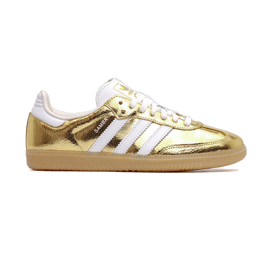 Adidas Women's Samba Og Shoes - Gold Metallic / Cloud White / Core White - Shopsportive