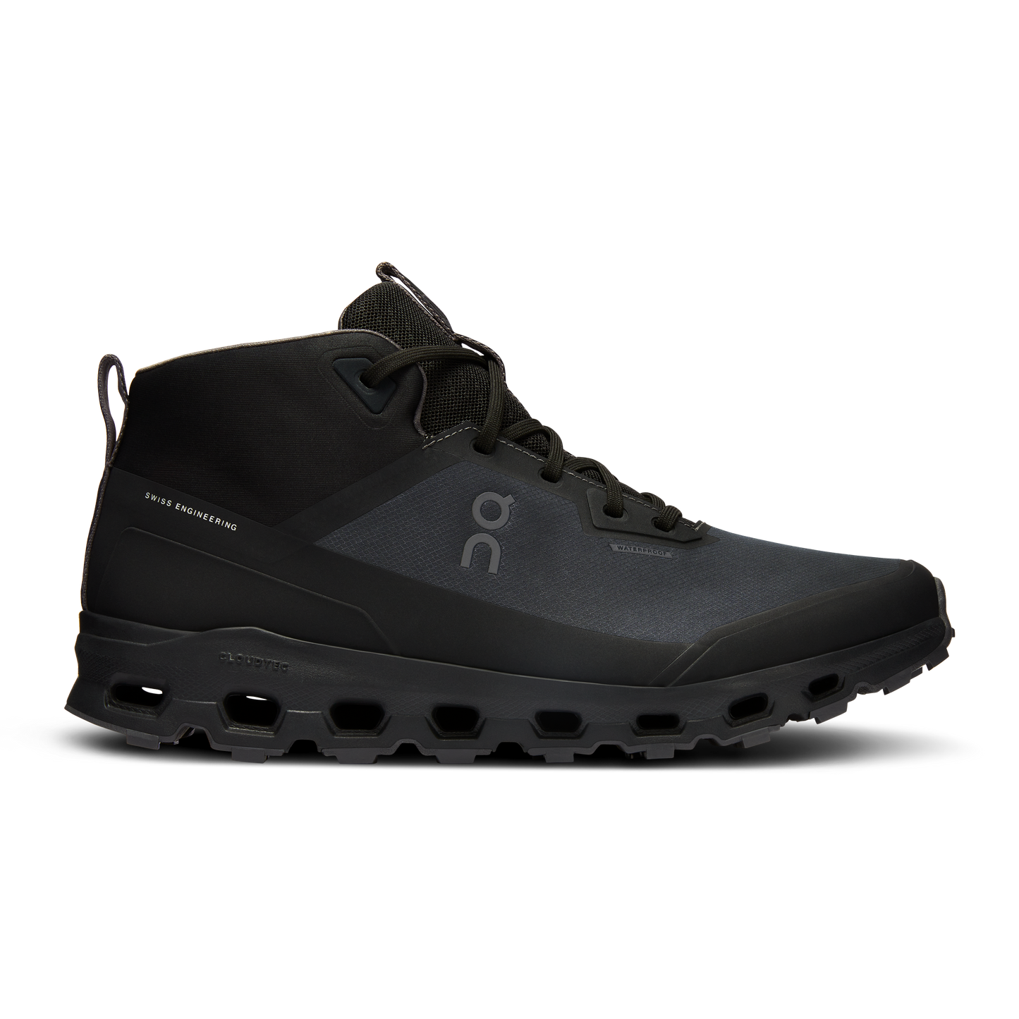 On Running Men's Cloudroam Waterproof Shoes - Black / Eclipse