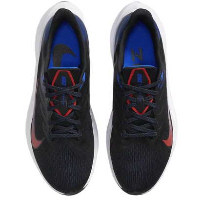 Nike Men's Air Zoom Winflo 7 Shoes - Black / Racer Blue / Chile Red - Shopsportive