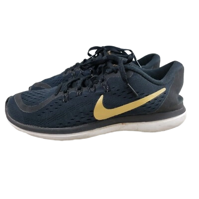 Nike Men's Flex 2017 Rn Shoes - Black / Metallic Gold / White - Shopsportive