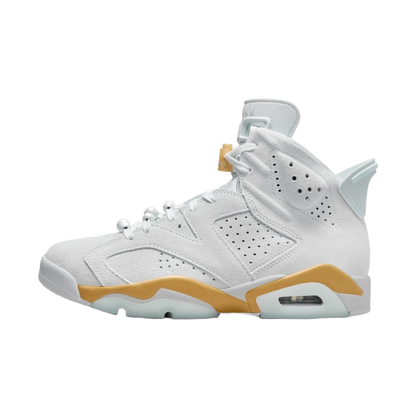 Nike Women's Air Jordan 6 Retro Craft Shoes - Pure Platinum / Metallic Gold / Coconut Milk / Glacier Blue - Shopsportive