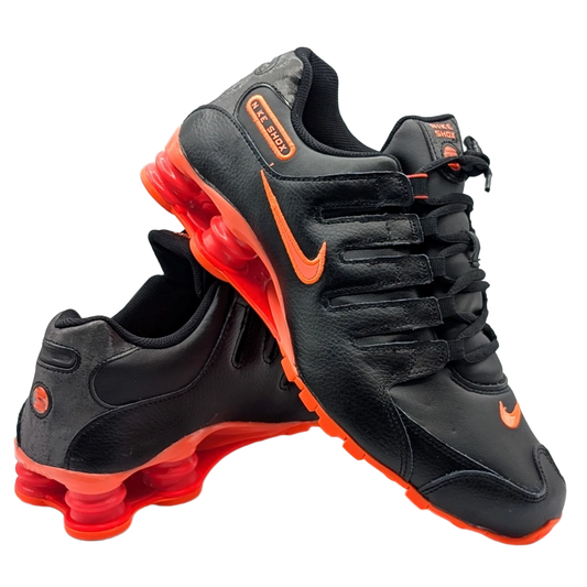 Nike Women's Shox Nz Shoes - Black / Bright Mango / Crimson - Shopsportive