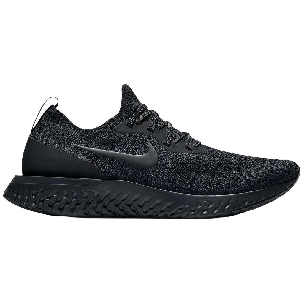Nike Men's Epic React Flyknit Shoes - Black / Black / Black - Shopsportive
