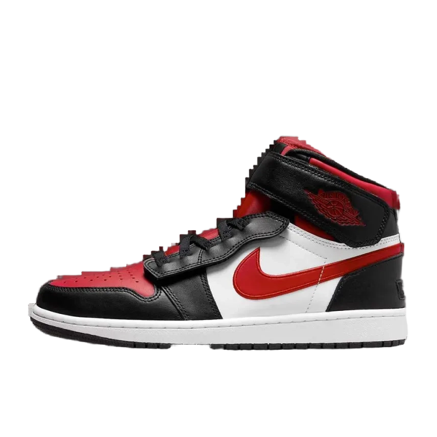 Nike Men's Jordan 1 High Flyease Shoes - Black / White / Fire Red - Shopsportive