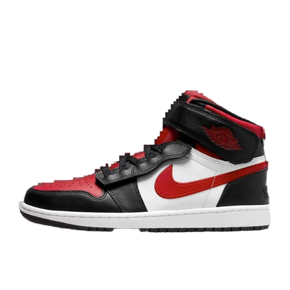 Nike Men's Jordan 1 High Flyease Shoes - Black / White / Fire Red - Shopsportive