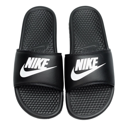 Nike Men's Benassi Jdi Slide Shoes - Black / White - Shopsportive