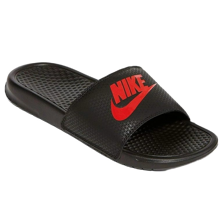 Nike Men's Benassi Jdi Shoes - Black / Challenge Red - Shopsportive