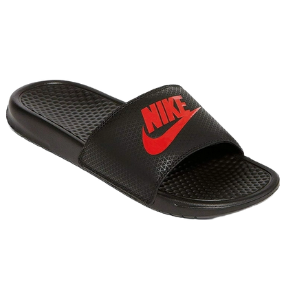 Nike Men's Benassi Jdi Shoes - Black / Challenge Red - Shopsportive