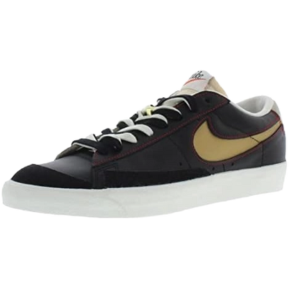 Nike Men's Blazer Low '77 Premium 'Removable Swoosh' Shoes - Black / Deep Royal Blue / Light Stone / Natural - Shopsportive