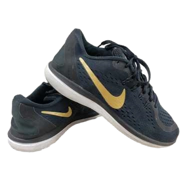 Nike Men's Flex 2017 Rn Shoes - Black / Metallic Gold / White - Shopsportive