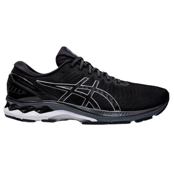Asics Men's Gel Kayano 27 2e Wide Shoes - Black / Silver - Shopsportive
