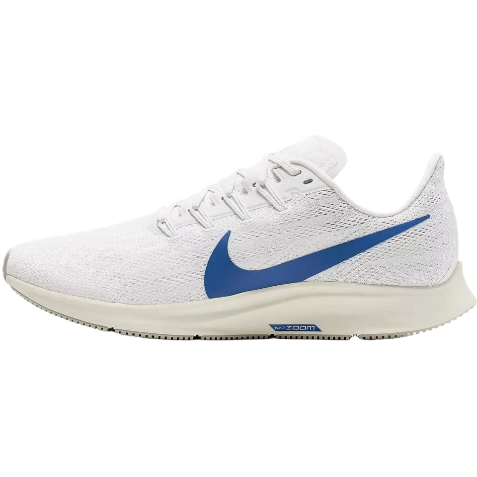 Nike Men's Air Zoom Pegasus 36 Shoes - Platinum Tint / Royal Blue / White / Black - Shopsportive