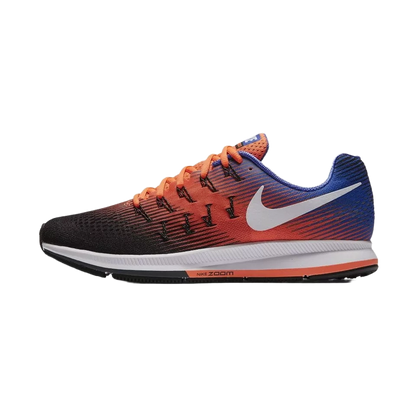 Nike Men's Air Zoom Pegasus 33 Shoes - Black / Hyper Orange / Blue - Shopsportive