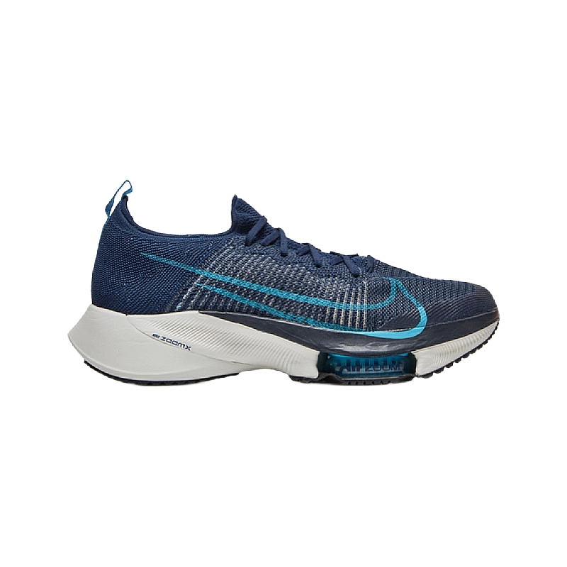 Nike Men's Air Zoom Tempo Next% Flyknit Shoes - College Navy / Platinum Tint / Lagoon Pulse / Chlorine Blue - Shopsportive