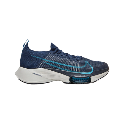 Nike Men's Air Zoom Tempo Next% Flyknit Shoes - College Navy / Platinum Tint / Lagoon Pulse / Chlorine Blue - Shopsportive