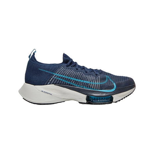Nike Men's Air Zoom Tempo Next% Flyknit Shoes - College Navy / Platinum Tint / Lagoon Pulse / Chlorine Blue - Shopsportive