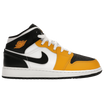 Nike Kids' Air Jordan 1 Mid Shoes - Yellow Ochre / Black / White - Shopsportive
