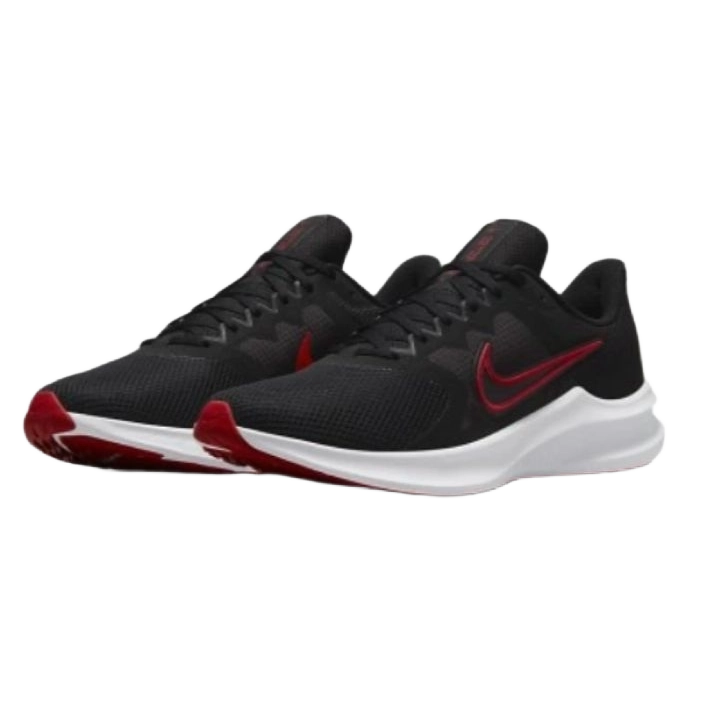 Nike Men's Downshifter 11 Shoes - Black / University Red / White / Dark Smoke Grey - Shopsportive