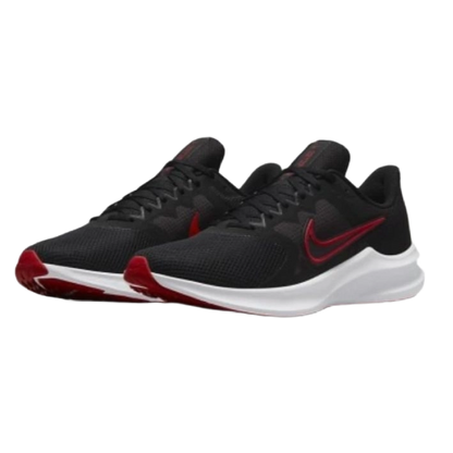 Nike Men's Downshifter 11 Shoes - Black / University Red / White / Dark Smoke Grey - Shopsportive