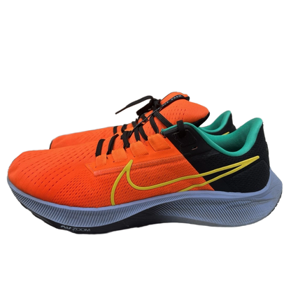 Nike Men's Air Zoom Pegasus 38 Unity Shoes - Hyper Crimson / Black / Aluminum / Strike Yellow - Shopsportive