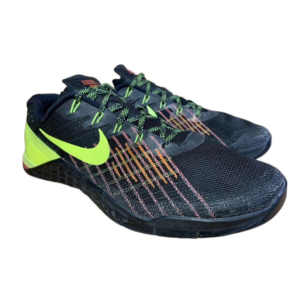 Nike Men's Metcon 3 Shoes - Black / Volt / Hyper Crimson / Hot Punch - Shopsportive