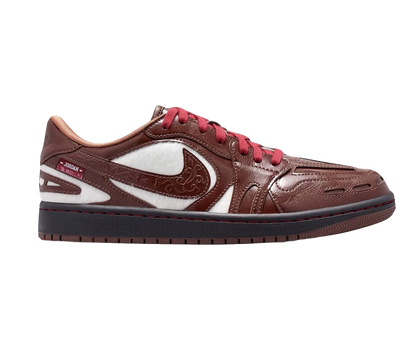 Nike Women's Air Jordan 1 Low Method Of Make V3 Year Of The Horse Shoes - Light Chocolate / Black / Dusty Peach / Sail / Team Crimson - Shopsportive