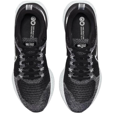 Nike Men's React Infinity Run Flyknit 2 Shoes - White / Black - Shopsportive