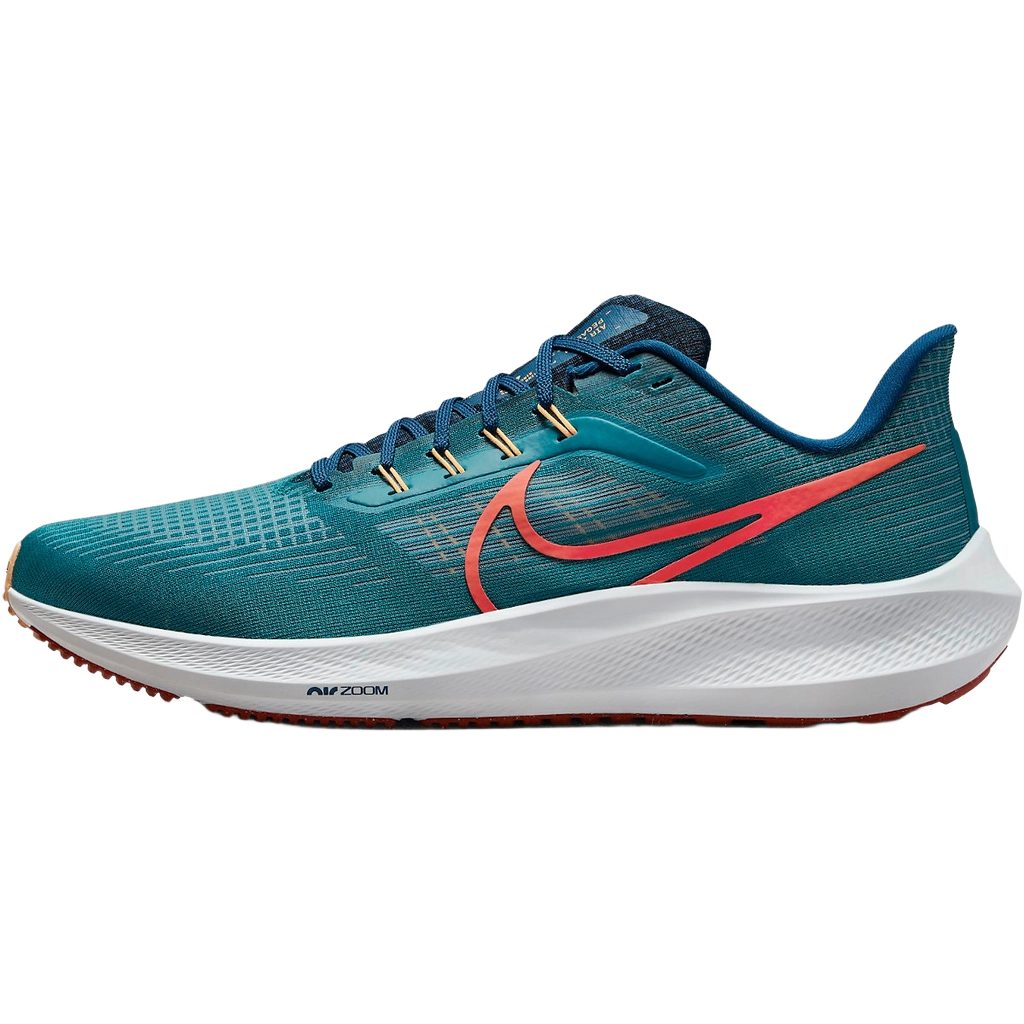 Nike Men's Air Zoom Pegasus 39 Shoes - Bright Spruce / Valerian Blue / Cerulean / Light Crimson - Shopsportive