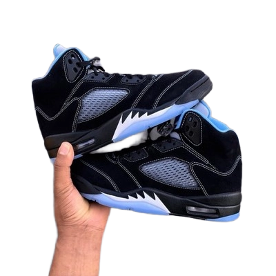 Nike Men's Air Jordan 5 Retro Shoes - Black / University Blue / White - Shopsportive