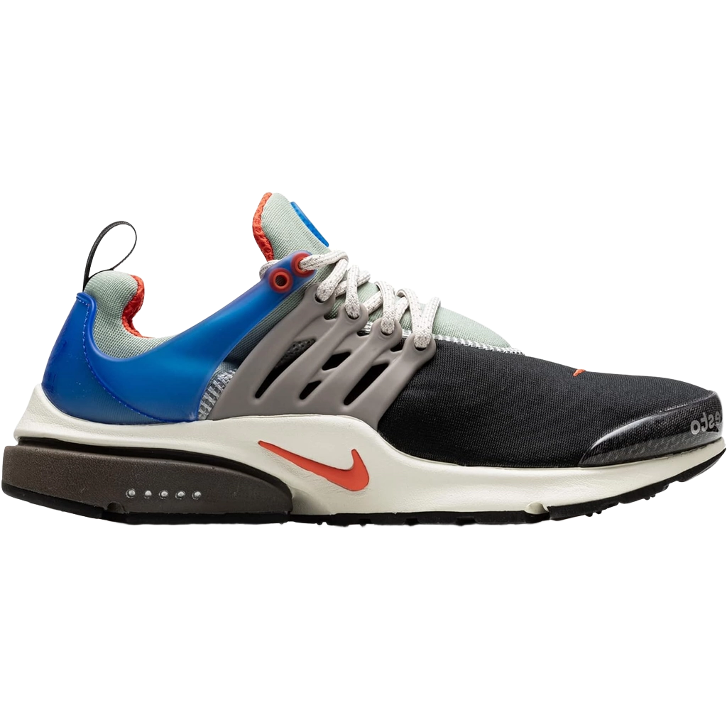 Nike Men's Air Presto Premium 'Shoe Shop' Shoes - Black / Team Orange / Dusty Sage / Racer Blue - Shopsportive