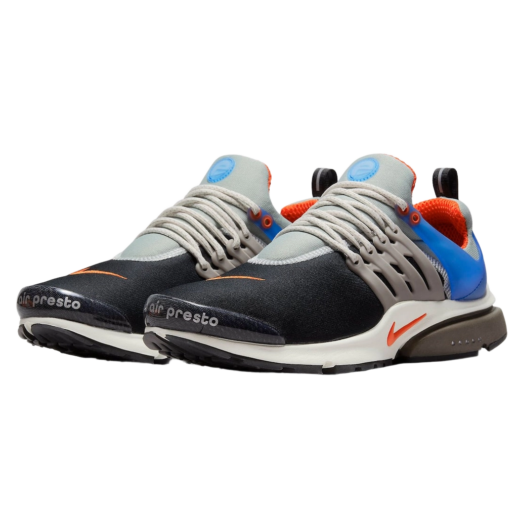 Nike Men's Air Presto Premium 'Shoe Shop' Shoes - Black / Team Orange / Dusty Sage / Racer Blue - Shopsportive