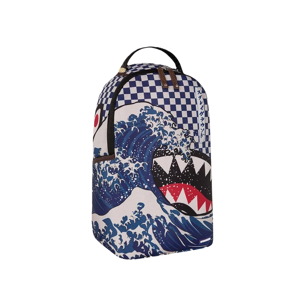 Sprayground Ichimatsu Moyo Backpack - Black / White - Shopsportive