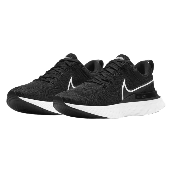 Nike Men's React Infinity Run Flyknit 2 Shoes - Black / White / Iron Grey - Shopsportive